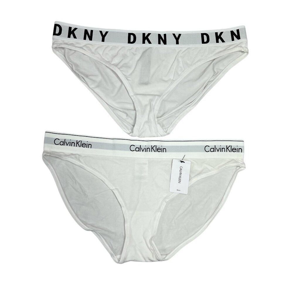 Calvin‎ Klein / DKNY Women's Size Large White Modern Cotton Bikini Underwear